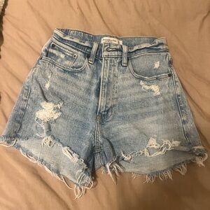 Distressed Denim Shorts